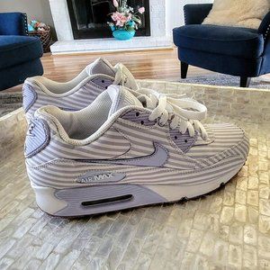 RARE Nike Air Max 90 Palest Purple "Seersucker" Stripe 325213-503